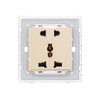 Flush Mounted 5 Pin White Multi Functional Wall Socket