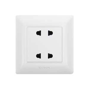 4 Pin Multi Functional White Wall Socket