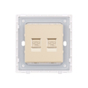 Commercial Twin Telephone Wall Switch Socket