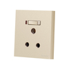 Home Single Phase Two Pole 15A Wall Switch Socket