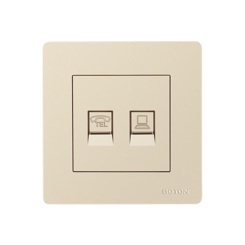 2 Way Flush Mounted Electrical Switch Socket