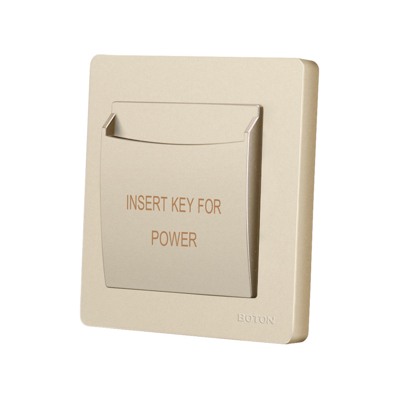 Power Built-in Type Insert Card Switch Socket for Hotel