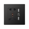 5 Pin Multi Functional Wall Socket with USB 