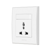 1 Gang Switch with 3 Pin Multi Funcational Wall Switch Socket for Interior Design