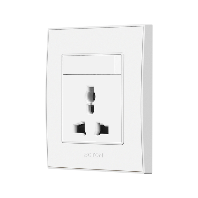 1 Gang Switch with 3 Pin Multi Funcational Wall Switch Socket for Interior Design