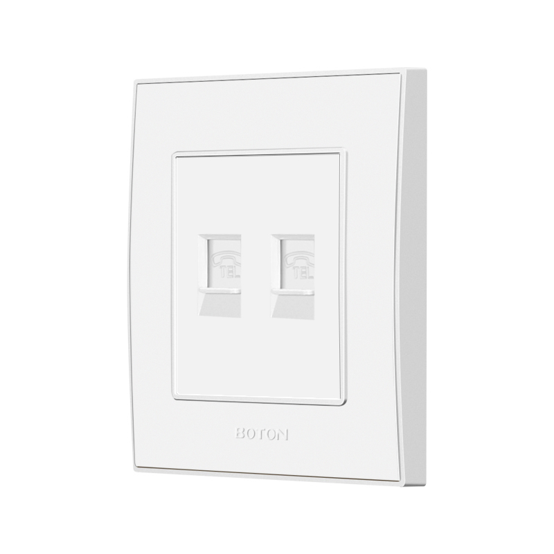 Indoor Electric Double Telephone Socket