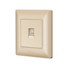 Residential White Computer Wall Socket