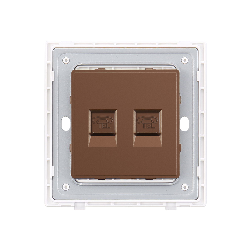 Commercial Dual Telephone Wall Switch Socket