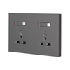 Durable 3 Pin Universal Twin Wall Socket