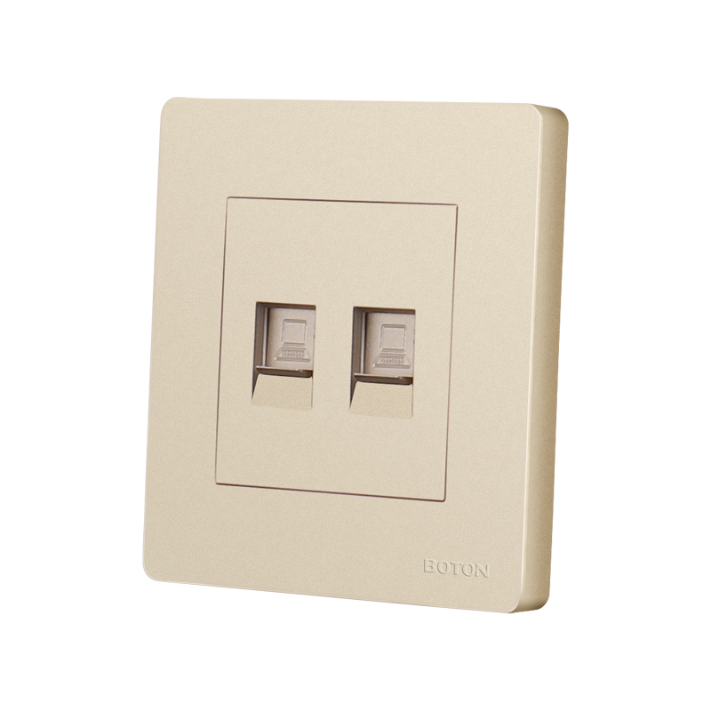 Electrical Flush Type Double Computer Socket