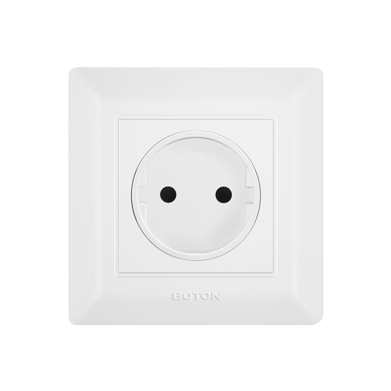 Apartment 16A Wall Socket without Grounding Schuko 