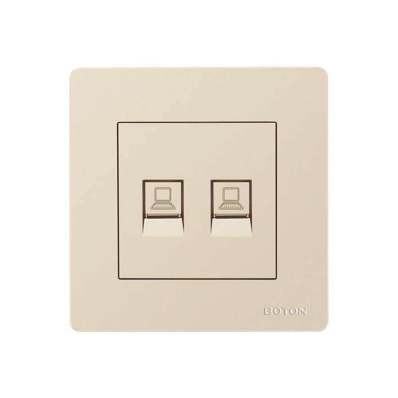 Electrical Flush Type Double Computer Socket