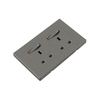 Commercial Double 13A Single Phase Switched Socket with Lamp