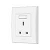 Commercial 13A Switched UK Wall Socket