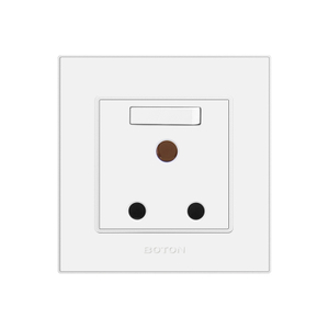 Residential 15A White Color Wall Switch Socket