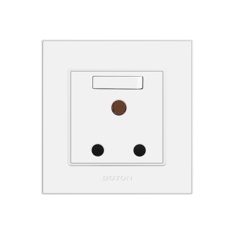 Residential 15A White Color Wall Switch Socket