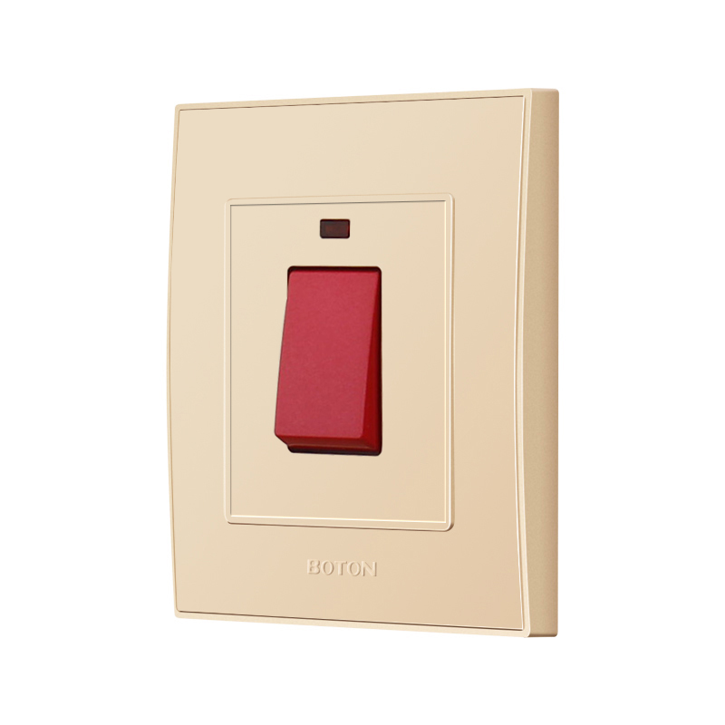 Decorator Flush Type 45A Switch with Lamp