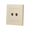 Flush Mounted Home Hotel Double TV Wall Socket