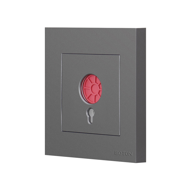 Grey Colored Finished Emergency Fire Wall Switch