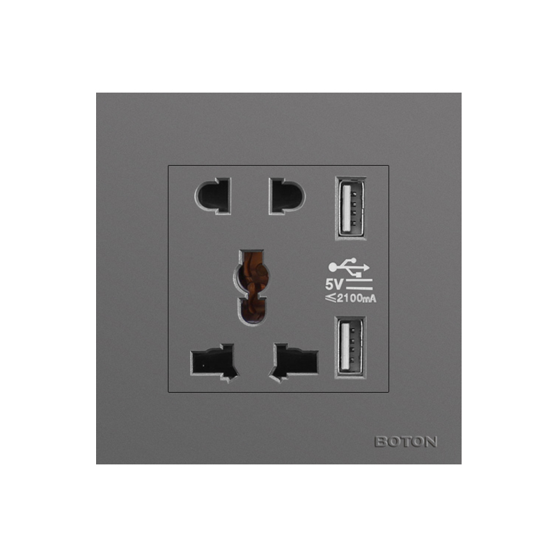 Indoor Flush Type Multi Funcational 5 Pin USB Socket 