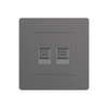 2 Way Flush Mounted Electrical Switch Socket