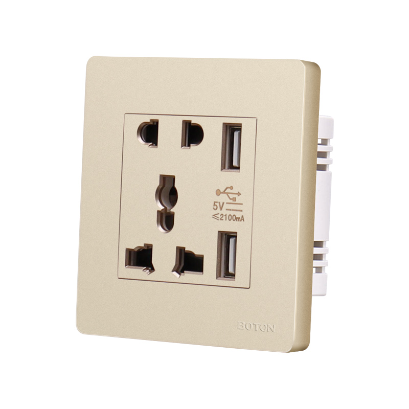 Flush Mounted Multi Funcational Socket with USB Charging