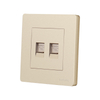 Dual Telephone Electrical Wall Switch Socket