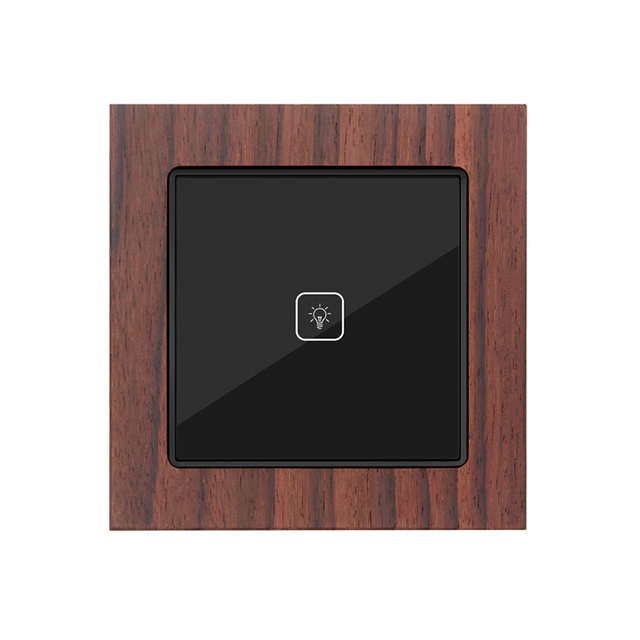 Wood Frame Decor Wall Smart Switch