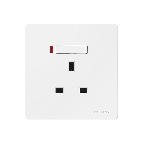 British Standard Flush Mounted 13A Switched Socket