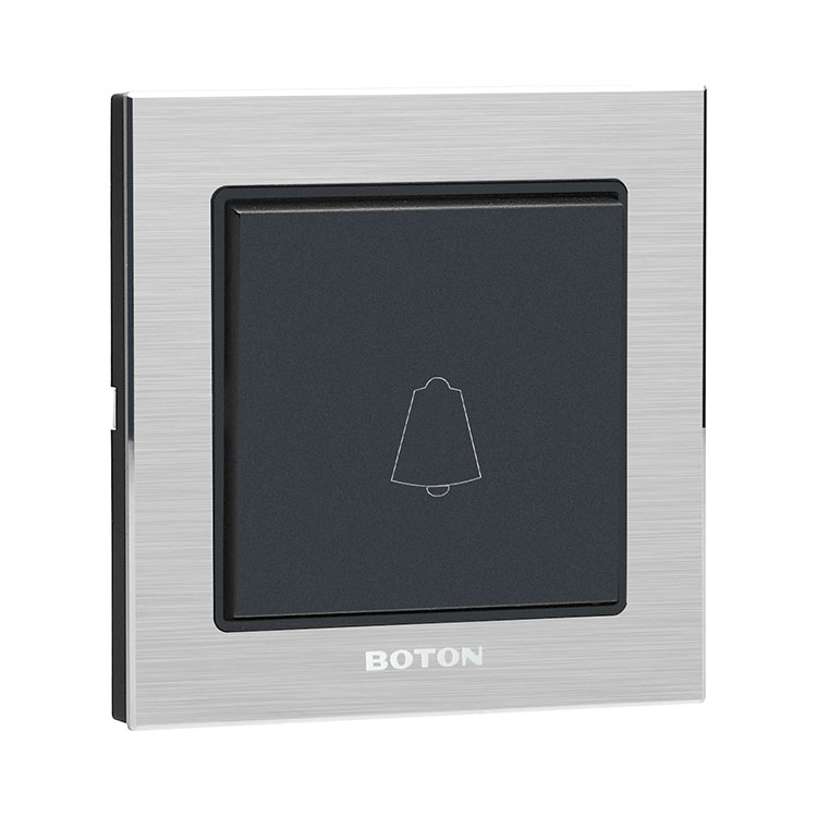 Apartment Silver Aluminum Frame Doorbell Switch