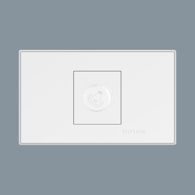 Apartment Rectangular Fan Speed Dimmer Wall Switch