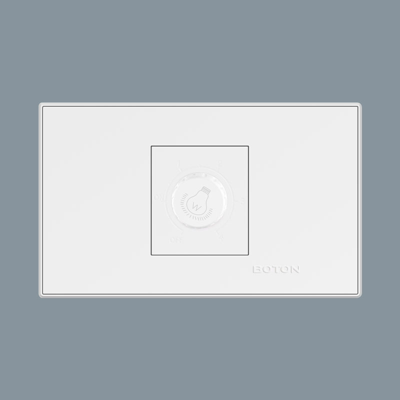 Apartment Rectangular Fan Speed Dimmer Wall Switch