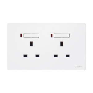 Flush Type UK Standard 13A Switched Double Socket