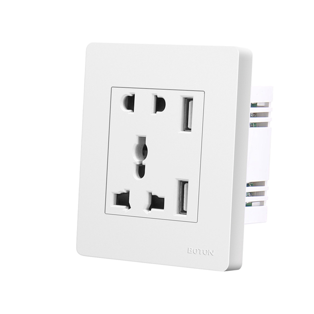 Flush Mounted Multi Funcational Socket with USB Charging