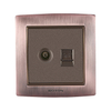 Indoor Commerical Colored Finish TV and Telephone Socket