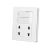 2 Gang Switch with 4 Pin Universal Switch Socket for Interior Design