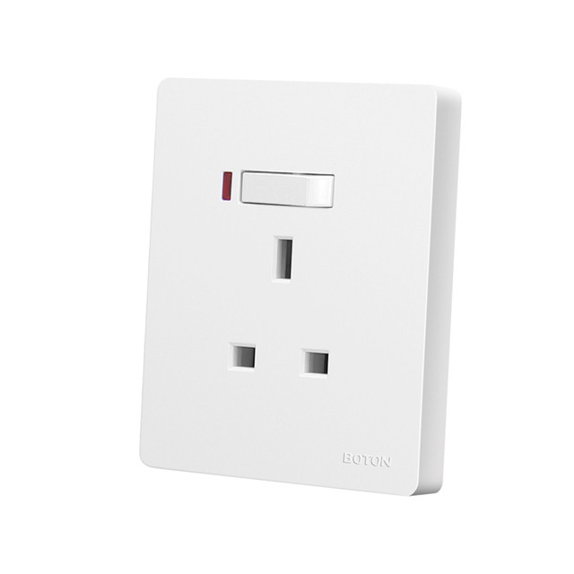 British Standard Flush Mounted 13A Switched Socket