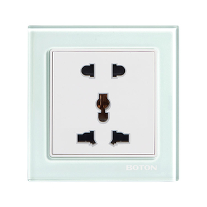 5 Pin Multi Functional Glass Panel Wall Switch Socket