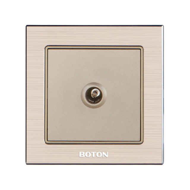 TV Aluminum Wall Switch Socket for Apartment 