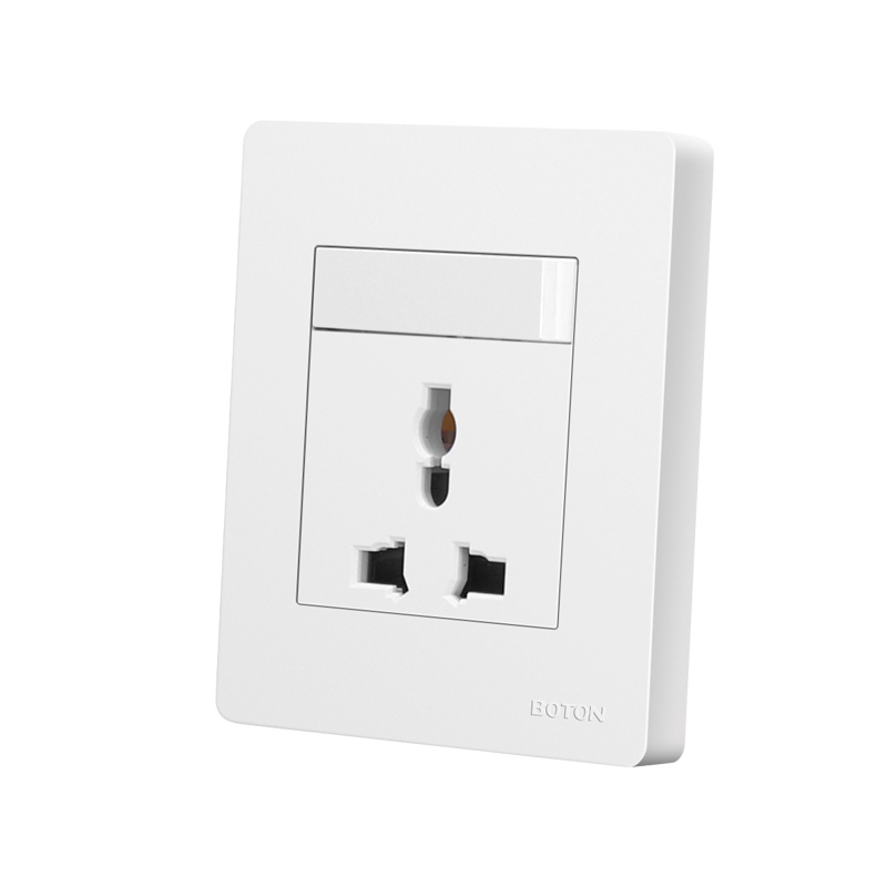 1 Gang Switch with 3 Pin Multi Wall Socket