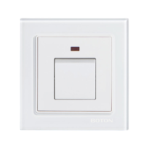 20A White Glass Rocker Wall Switch