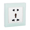 5 Pin Multi Functional Glass Panel Wall Switch Socket