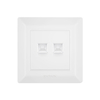 School Twin Computer White Wall Switch Socket