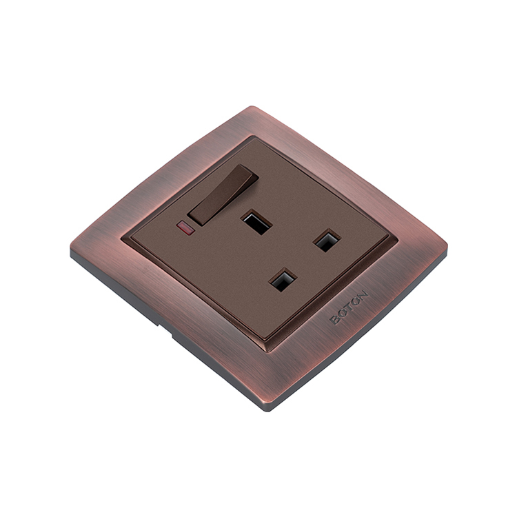 Decorator Grounding 13A UK Wall Switch Socket 