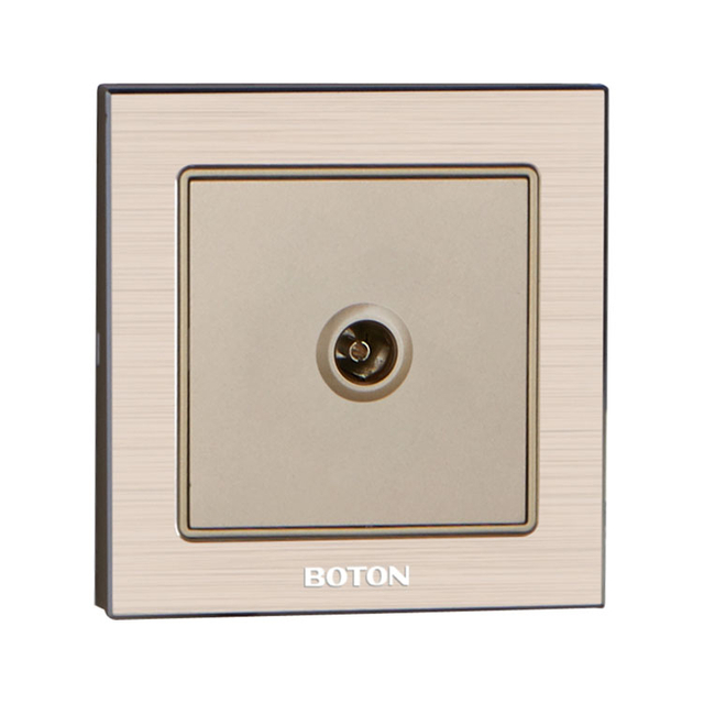 TV Aluminum Wall Switch Socket for Apartment 