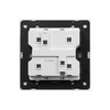 Ultra thin 2 Gang Single Double Pole Intermediate Wall Switch