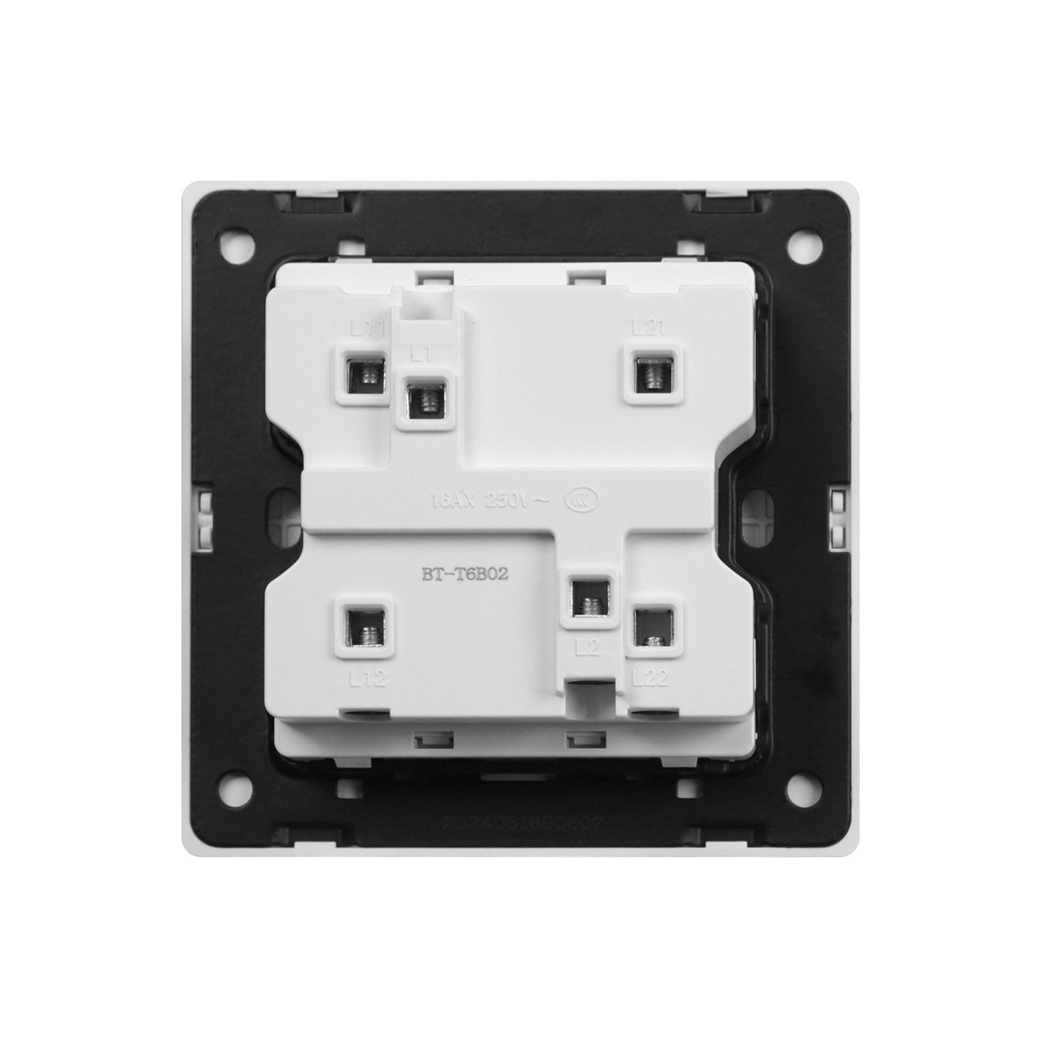 Ultra thin 2 Gang Single Double Pole Intermediate Wall Switch