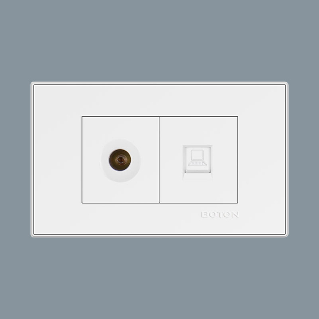 School Rectangular Electrical Wall Switch Socket