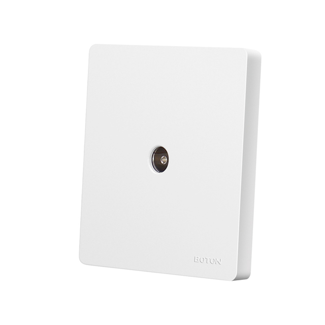 Flush Mounted UK Standard TV Wall Switch Socket