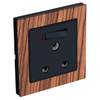 Luxury Wood Frame 15A Wall Switch Socket